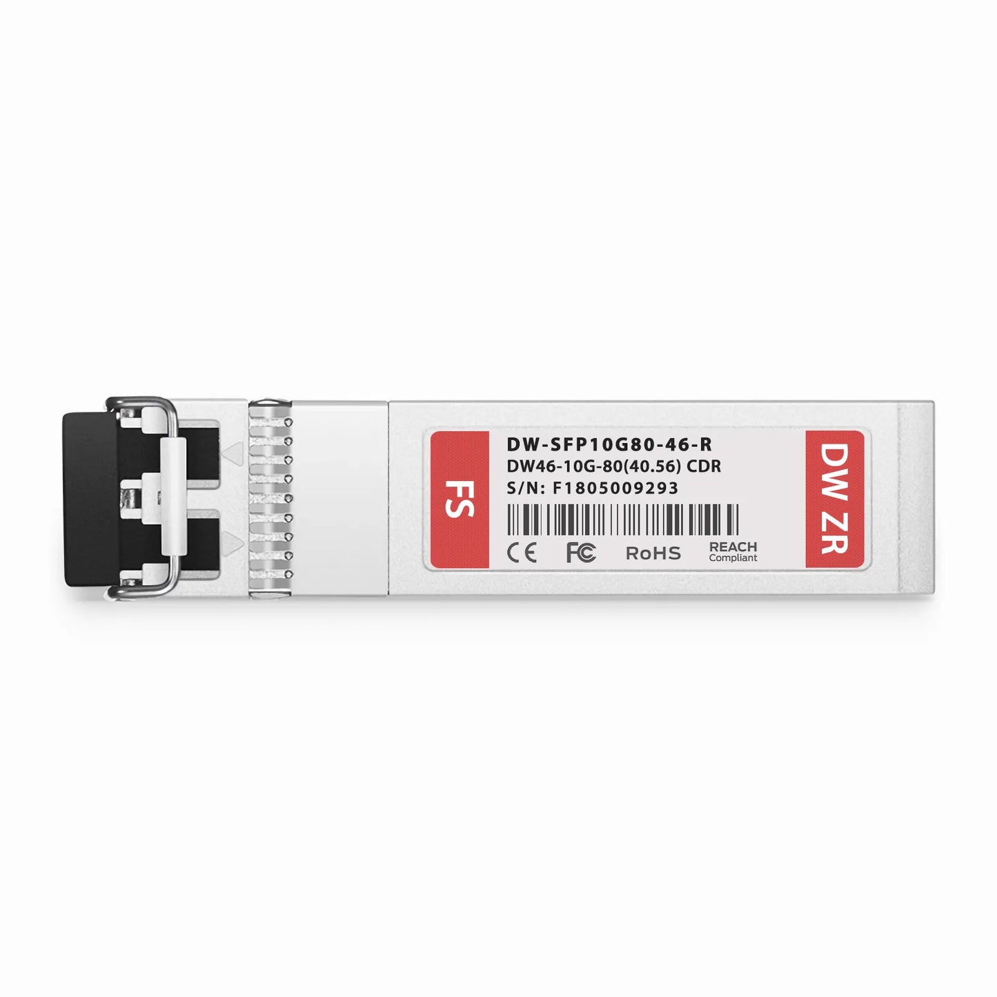 Cisco Compatible C46 SFP+ 10G DWDM 1540.56nm 100GHz 80km DOM Duplex LC/UPC SMF Optical Transceiver Module for Transmission with CDR