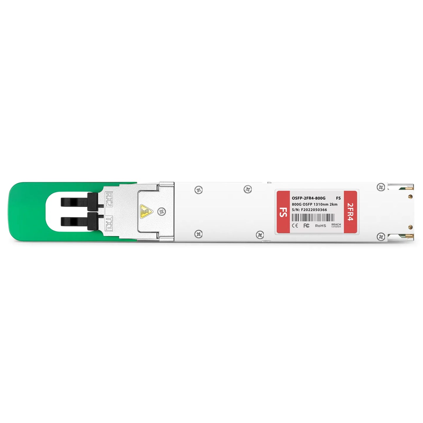 800GBASE 2 x FR4 OSFP Closed Finned Top 8 x 100G PAM4 1310nm 2km DOM Dual Duplex LC/UPC SMF Optical Transceiver Module for FS Switches