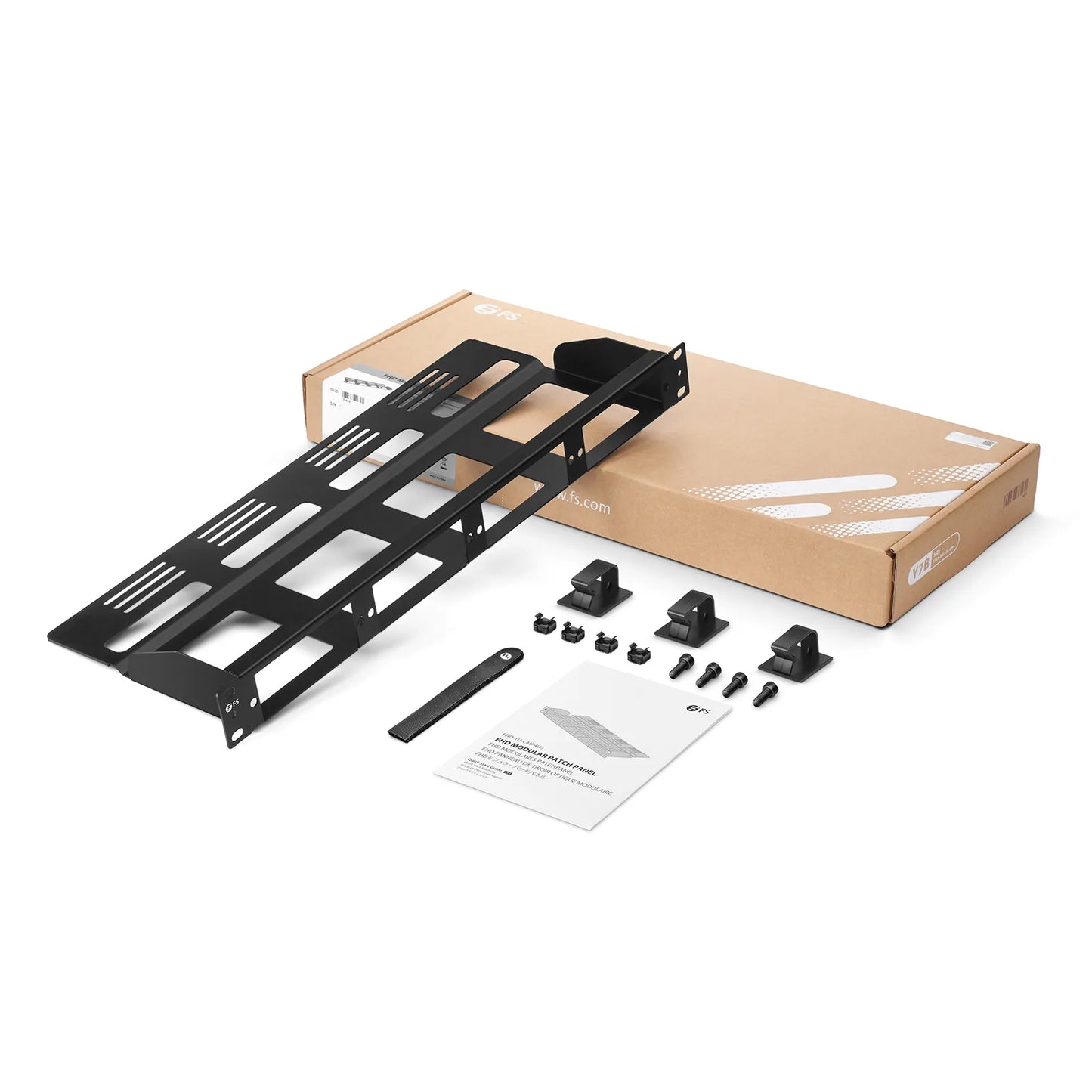 FHD™ High Density 1U Rack Mount Modular Enclosure Unloaded, Rear Cable Managers, Holds up to 4 x FHD™ Cassettes or Panels, 144 Fibers (LC)