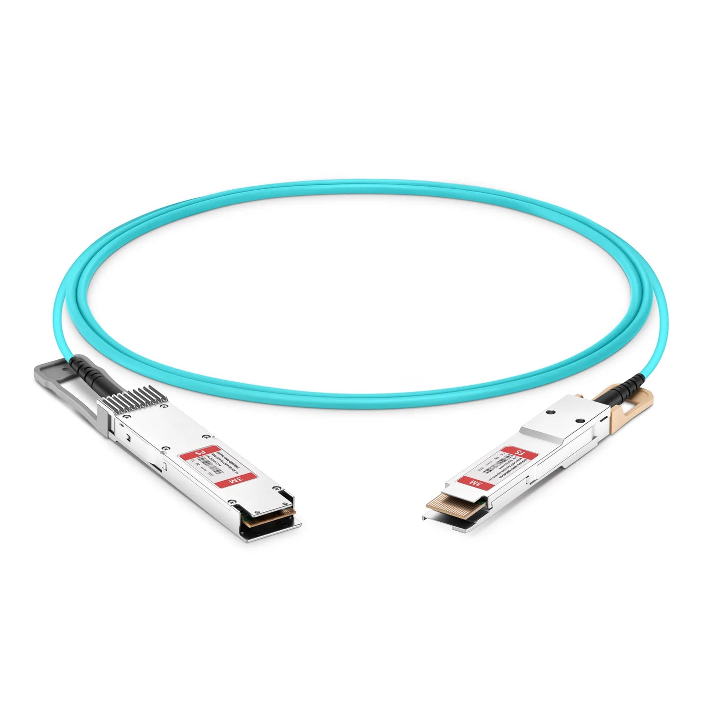 3m (10ft) Cisco Compatible 400G OSFP 8 x 50G PAM4 Flat Top to 400G QSFP-DD 8 x 50G PAM4 Active Optical Cable