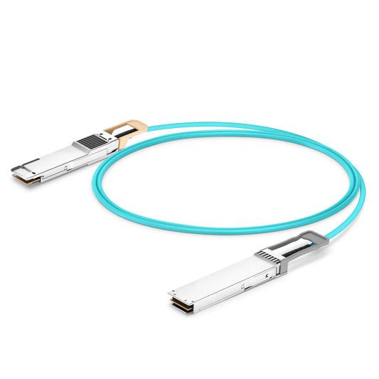 5m (16ft) Cisco Compatible 400G OSFP 8 x 50G PAM4 Flat Top to 400G QSFP-DD 8 x 50G PAM4 Active Optical Cable