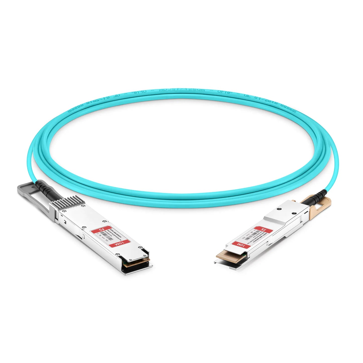 10m (33ft) Cisco Compatible 400G OSFP 8 x 50G PAM4 Flat Top to 400G QSFP-DD 8 x 50G PAM4 Active Optical Cable