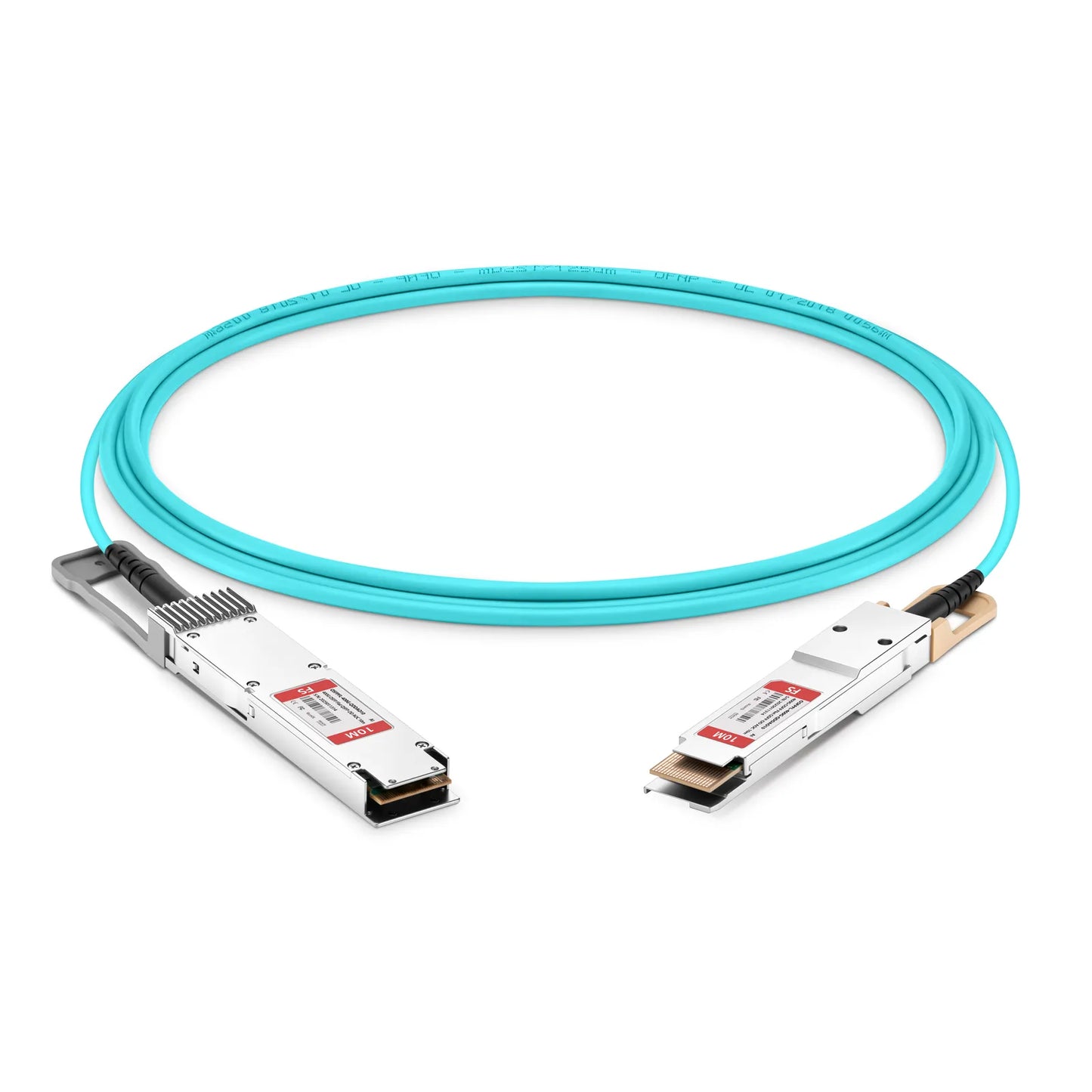 10m (33ft) Arista Networks Compatible 400G OSFP 8 x 50G PAM4 Flat Top to 400G QSFP-DD 8 x 50G PAM4 Active Optical Cable