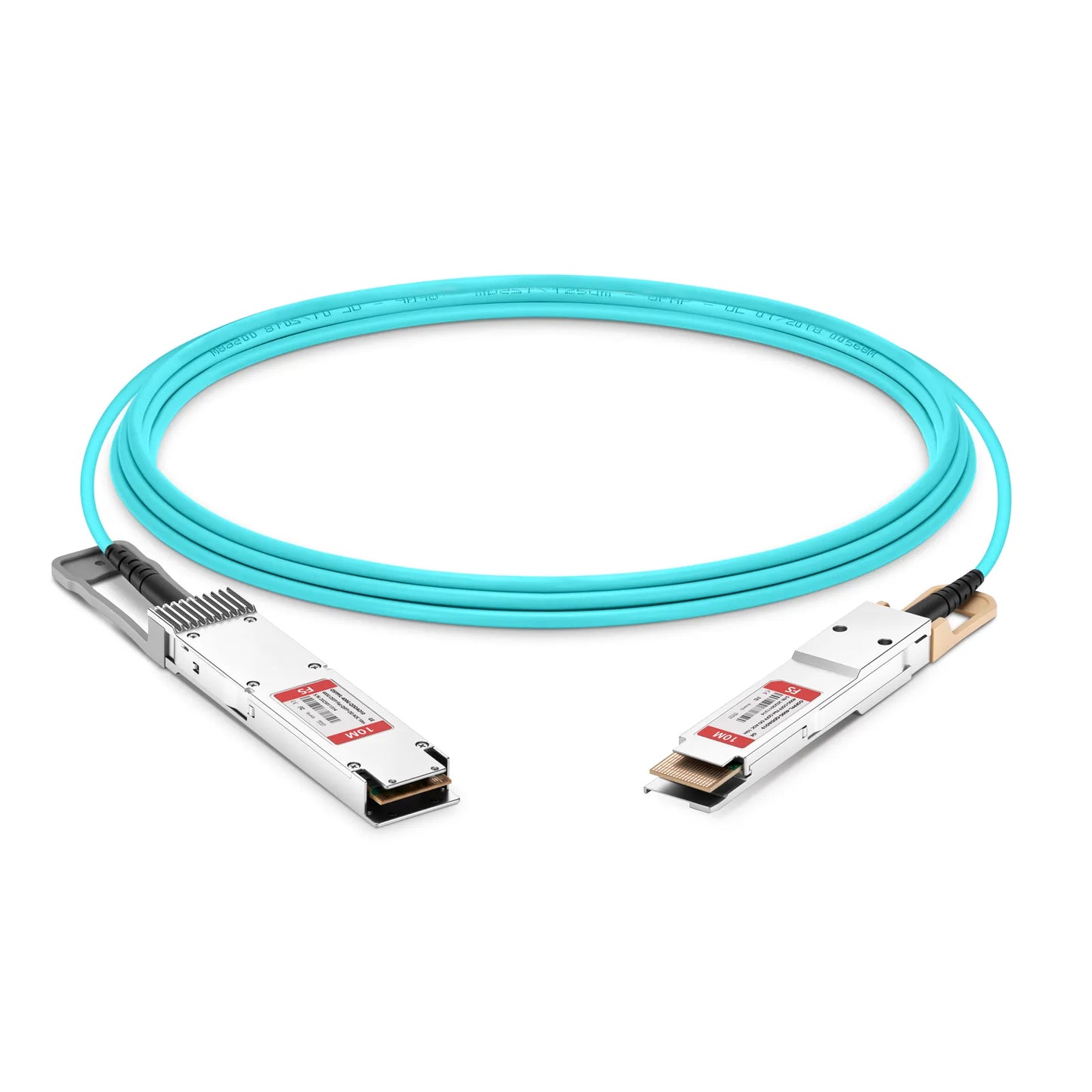 10m (33ft) Generic Compatible 400G OSFP 8 x 50G PAM4 Flat Top to 400G QSFP-DD 8 x 50G PAM4 Active Optical Cable