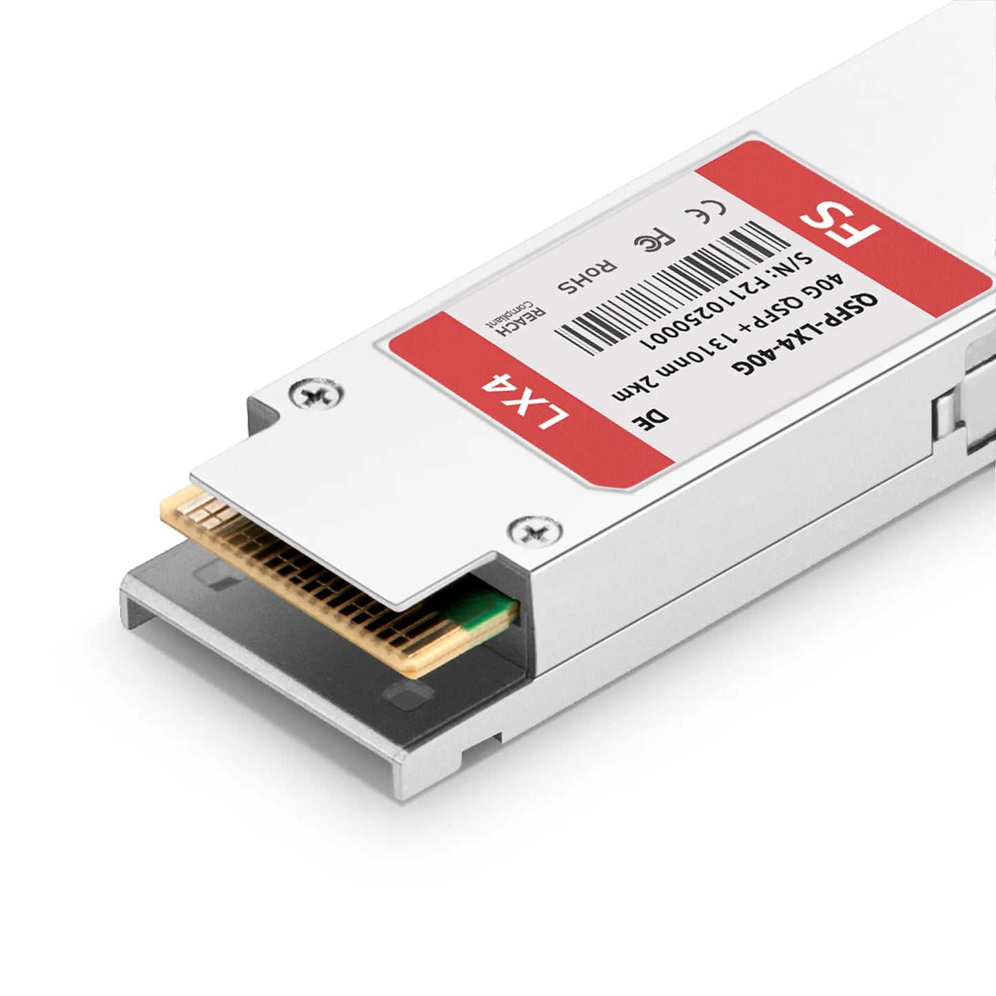 Dell 407-BBRC Compatible 40GBASE-LM4 QSFP+ 1310nm 2km DOM Duplex LC/UPC SMF/MMF Optical Transceiver Module