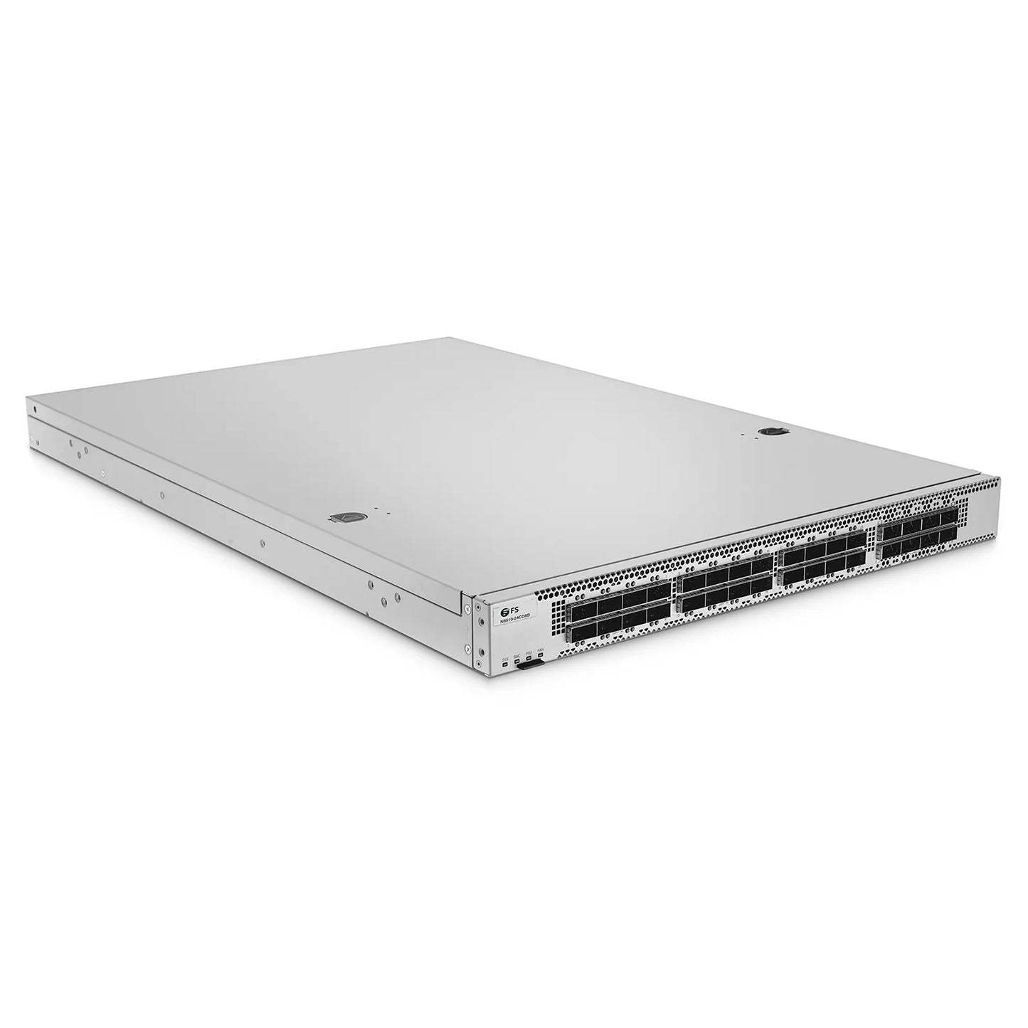 N8510-24CD8D, 24-Port Ethernet Data Center Switch, 24 x 200Gb QSFP56, with 8 x 400Gb QSFP-DD Uplinks, PicOS®, Broadcom Trident 4 Chip, Front-to-Back Airflow