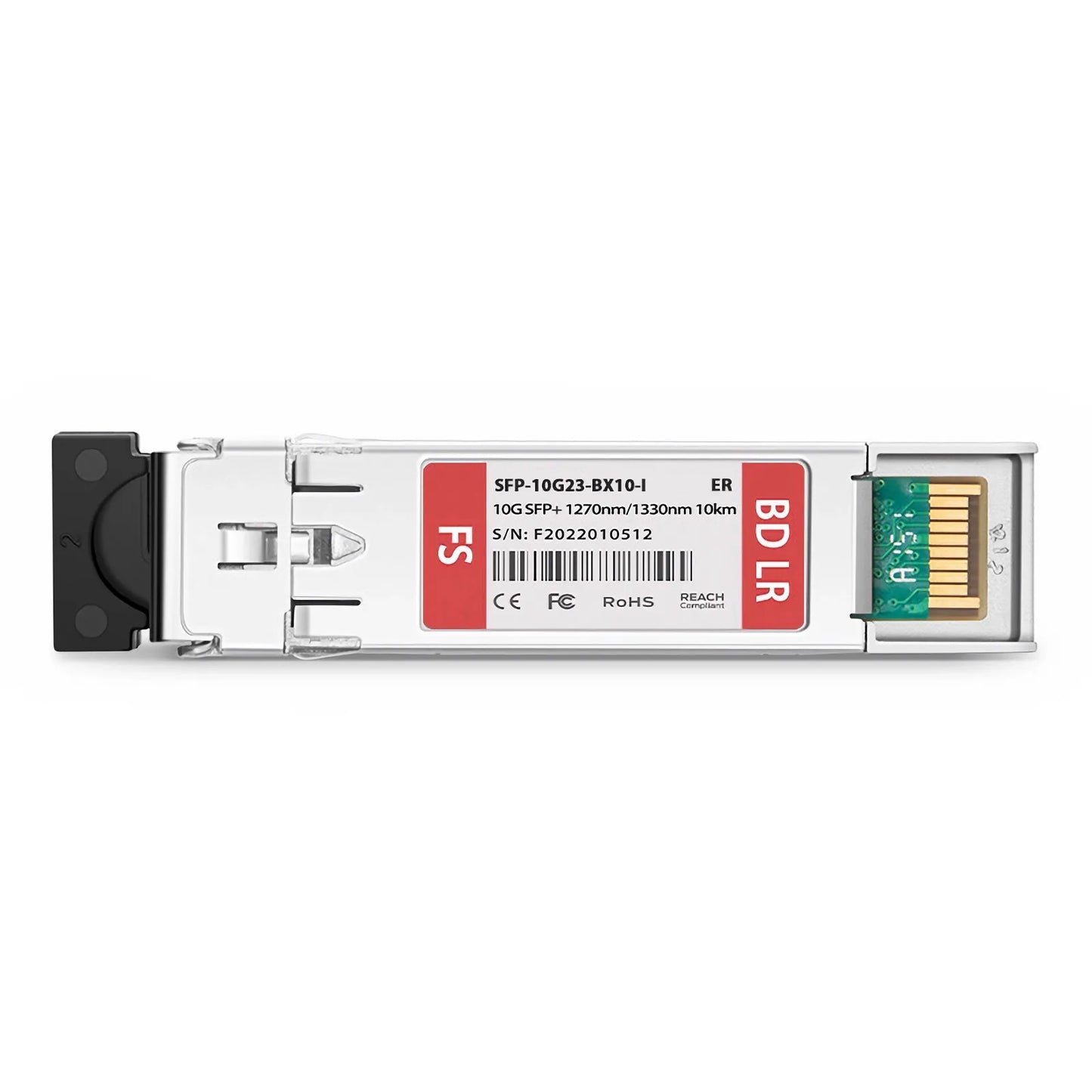 Ericsson Compatible SFP+ 10GBASE-BX10-U BiDi 1270nm-TX/1330nm-RX 10km DOM Simplex LC/UPC SMF Optical Transceiver Module For 4G Wireless (Industrial)