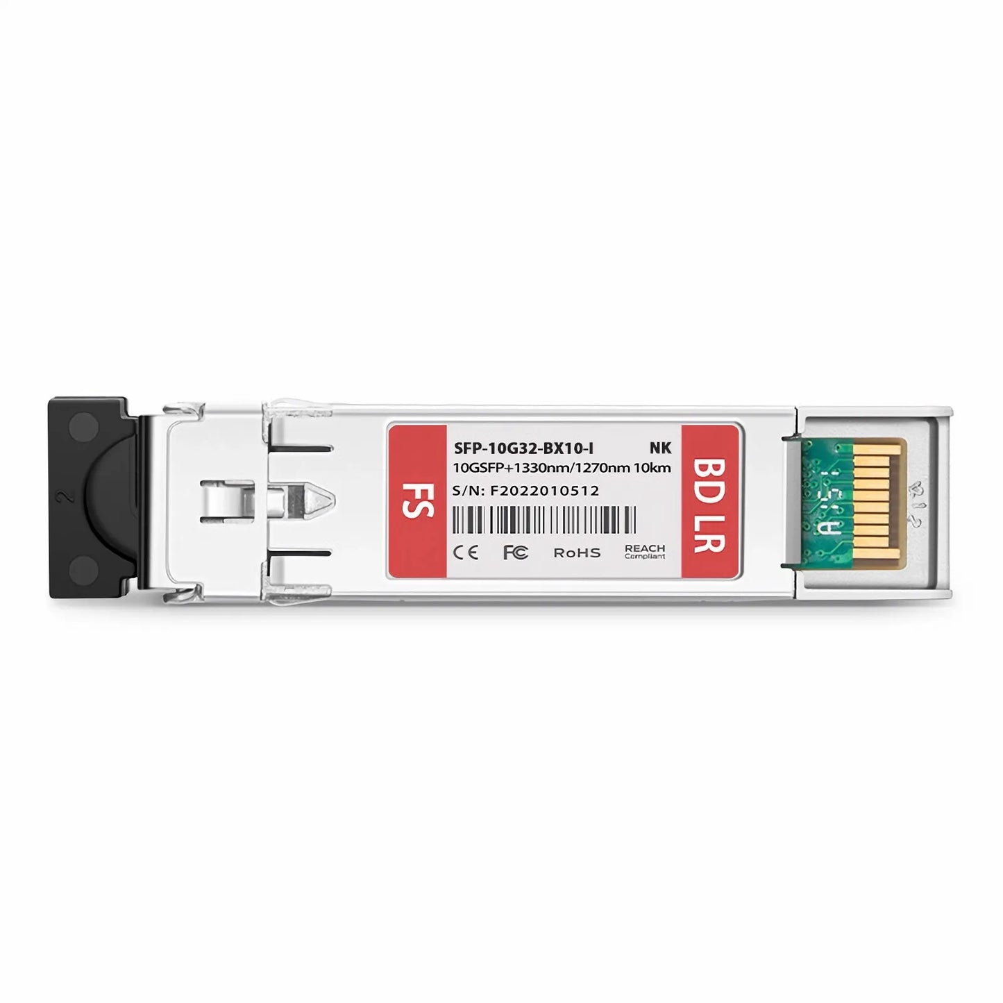 NOKIA Compatible SFP+ 10GBASE-BX10-D BiDi 1330nm-TX/1270nm-RX 10km DOM Simplex LC/UPC SMF Optical Transceiver Module For 4G Wireless (Industrial)