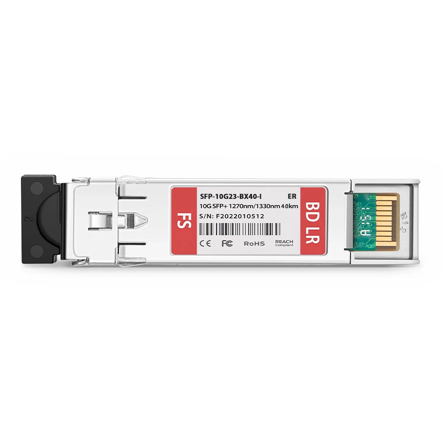 Ericsson Compatible SFP+ 10GBASE-BX10-U BiDi 1270nm-TX/1330nm-RX 40km DOM Simplex LC/UPC SMF Optical Transceiver Module For 4G Wireless (Industrial)