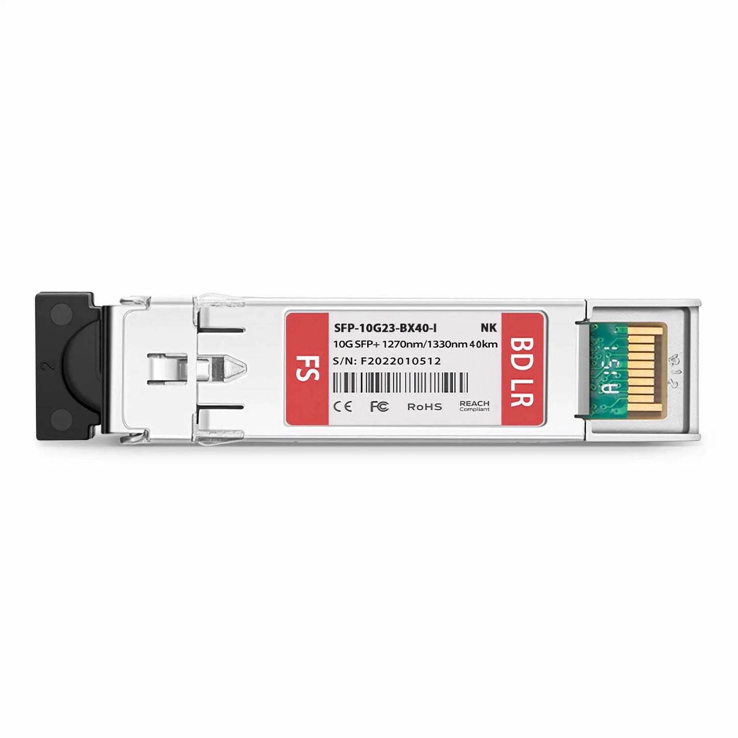 NOKIA 3FE55743AA Compatible SFP+ 10GBASE-BX40-U BiDi 1270nm-TX/1330nm-RX 40km DOM Simplex LC/UPC SMF Optical Transceiver Module For 4G Wireless (Industrial)