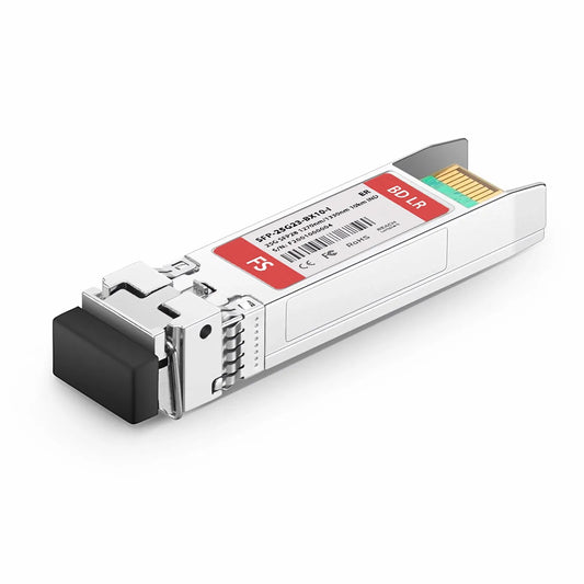 Ericsson RDH10281/1 Compatible SFP28 25GBASE-BX10-U BiDi 1270nm-TX/1330nm-RX 10km DOM Simplex LC/UPC SMF Optical Transceiver Module For 5G Wireless (Industrial)