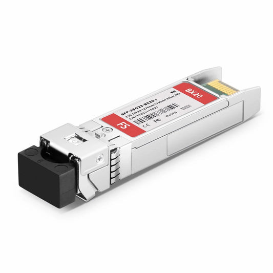 NOKIA 3HE15379AA Compatible SFP28 25GBASE-BX20-U 1270nm-TX/1330nm-RX 20km DOM Simplex LC/UPC SMF Optical Transceiver Module For 5G Wireless (Industrial)