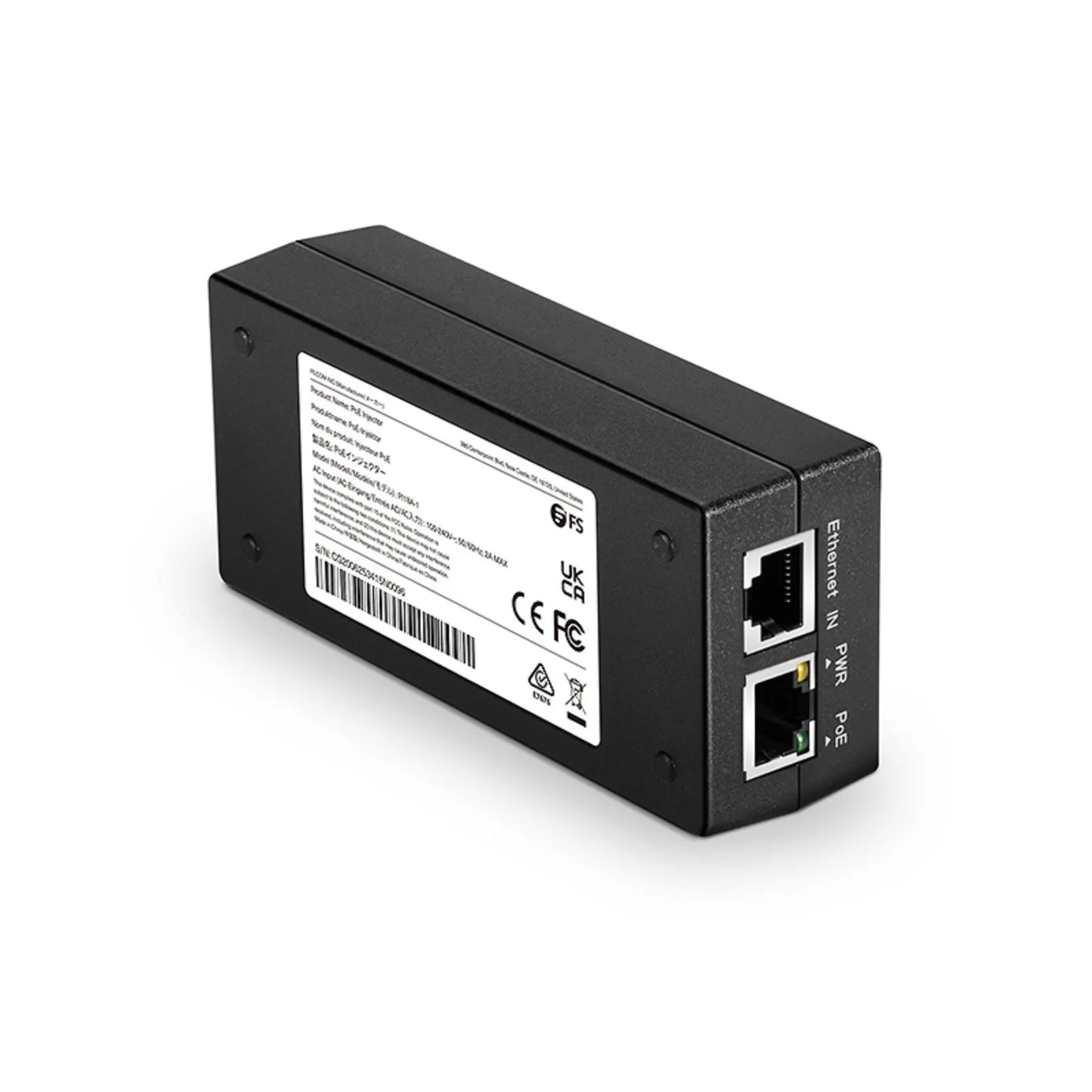 Single Port 10/100/1000M Gigabit PoE Injector, PoE Port @ 18W