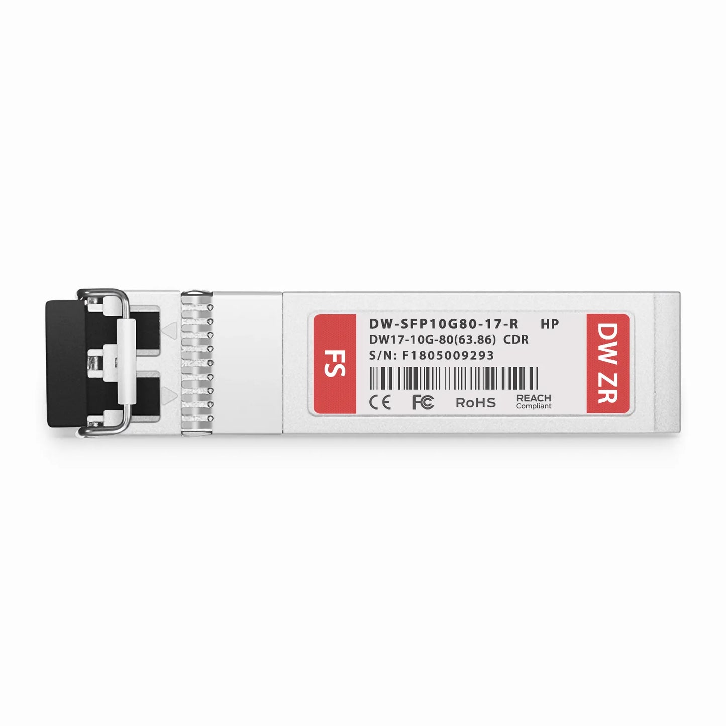 HPE Aruba Compatible C17 SFP+ 10G DWDM 1563.86nm 100GHz 80km DOM Duplex LC/UPC SMF Optical Transceiver Module for Transmission with CDR
