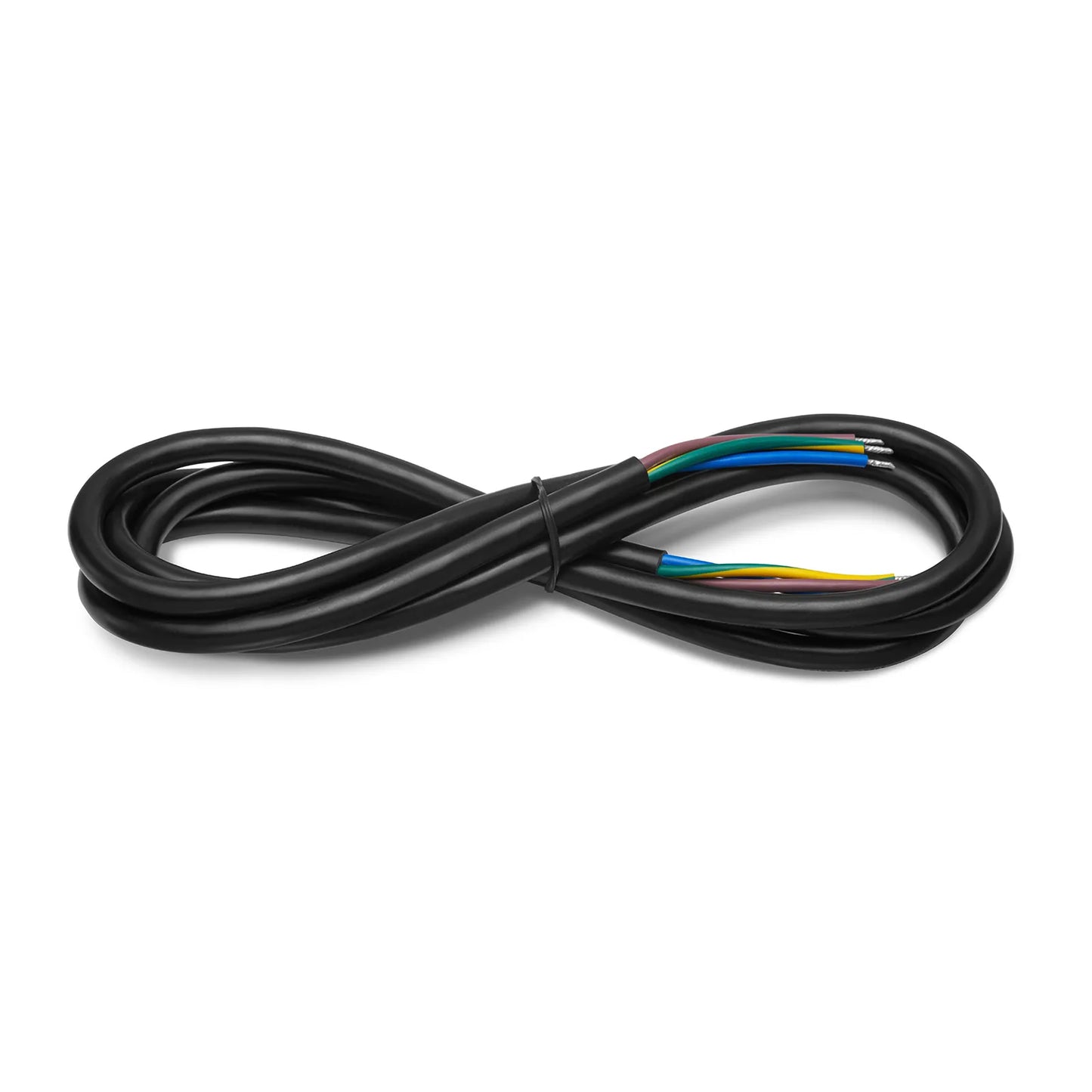6ft (1.8m) Stripped End to Stripped End 17AWG 250V/10A Power Cord, Black