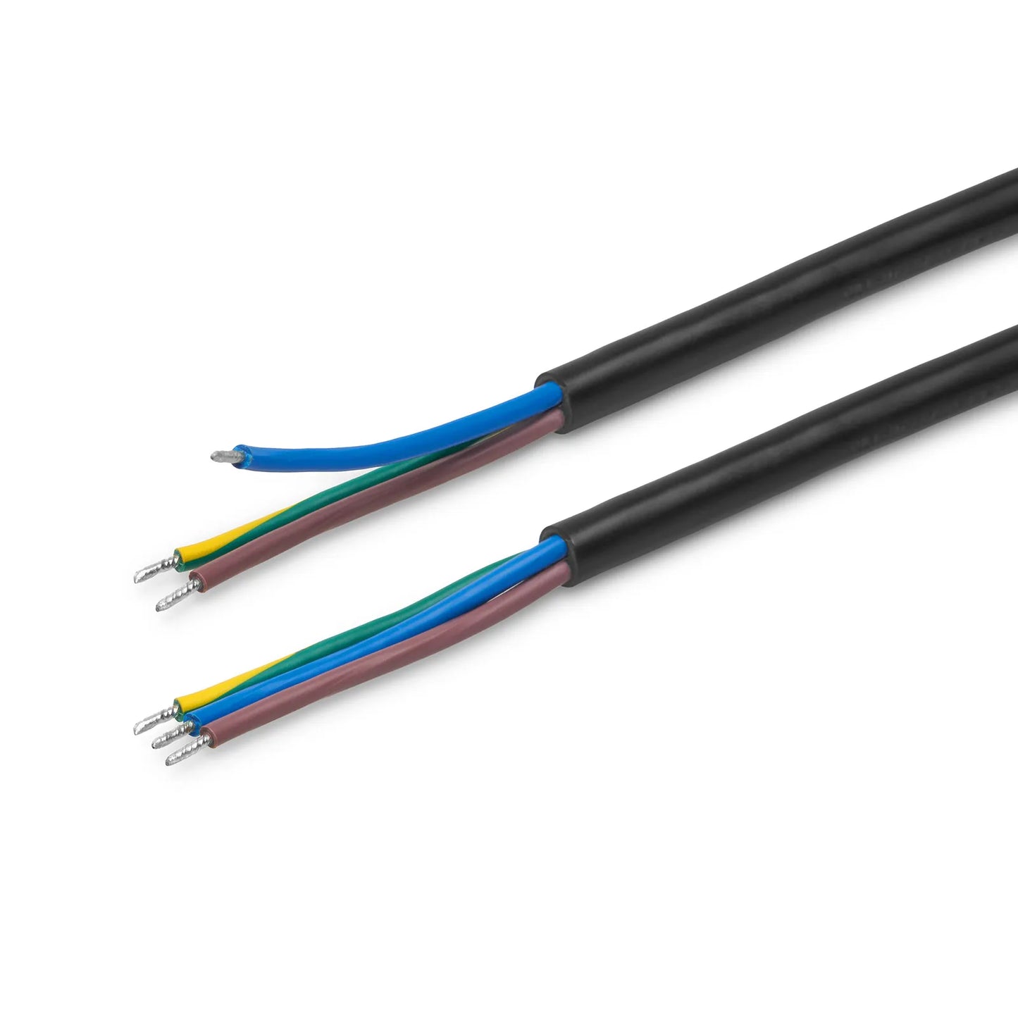 6ft (1.8m) Stripped End to Stripped End 17AWG 250V/10A Power Cord, Black