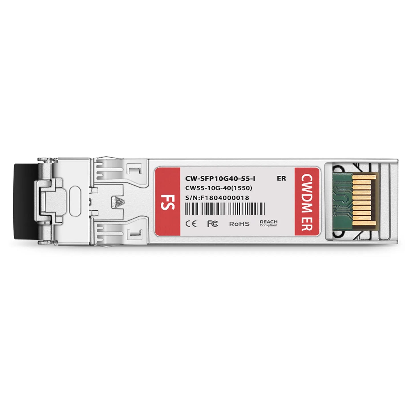 Ericsson Compatible SFP+ 10G CWDM 1550nm 40km DOM Duplex LC/UPC SMF Optical Transceiver Module For 4G Wireless (Industrial)