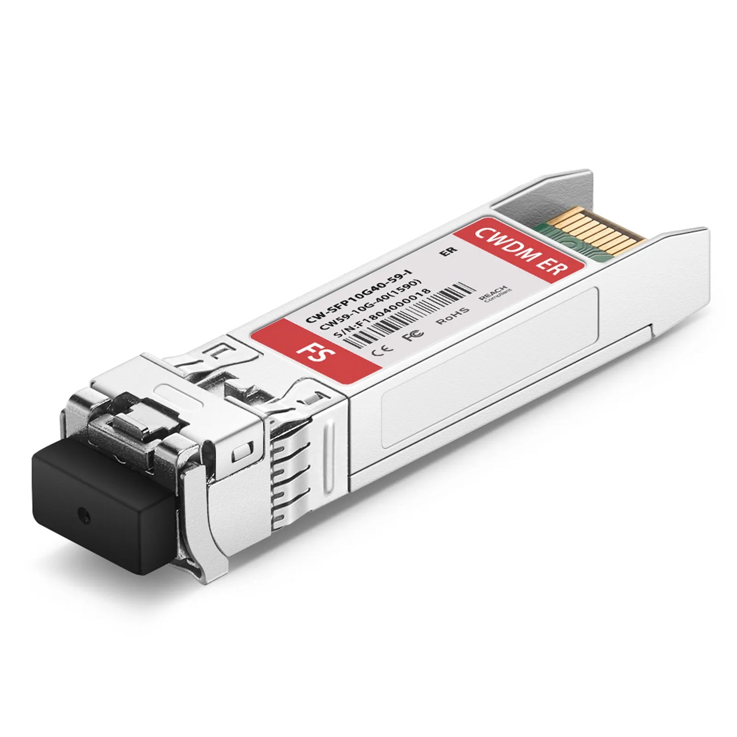 Ericsson Compatible SFP+ 10G CWDM 1590nm 40km DOM Duplex LC/UPC SMF Optical Transceiver Module For 4G Wireless (Industrial)