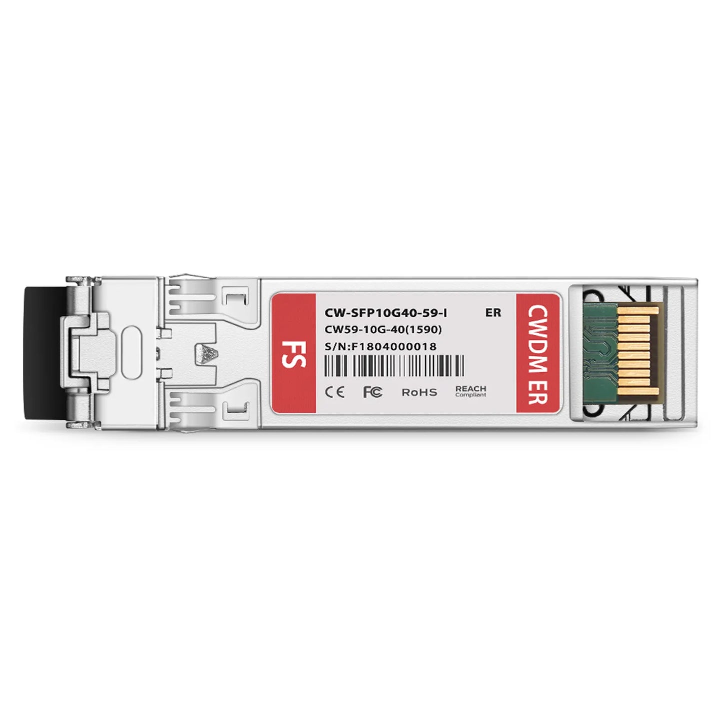 Ericsson Compatible SFP+ 10G CWDM 1590nm 40km DOM Duplex LC/UPC SMF Optical Transceiver Module For 4G Wireless (Industrial)