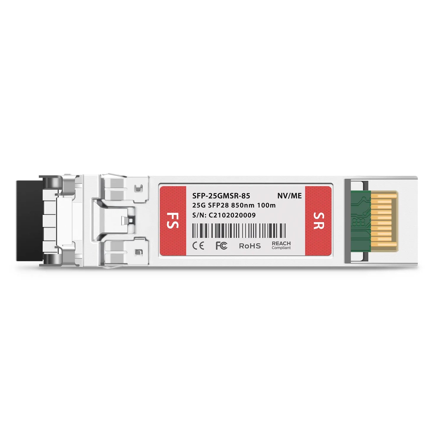 NVIDIA/Mellanox MMA2P00-AS Compatible 10/25GBASE-SR SFP28 Dual-rate 850nm 100m DOM Duplex LC/UPC MMF Ethernet Optical Transceiver Module
