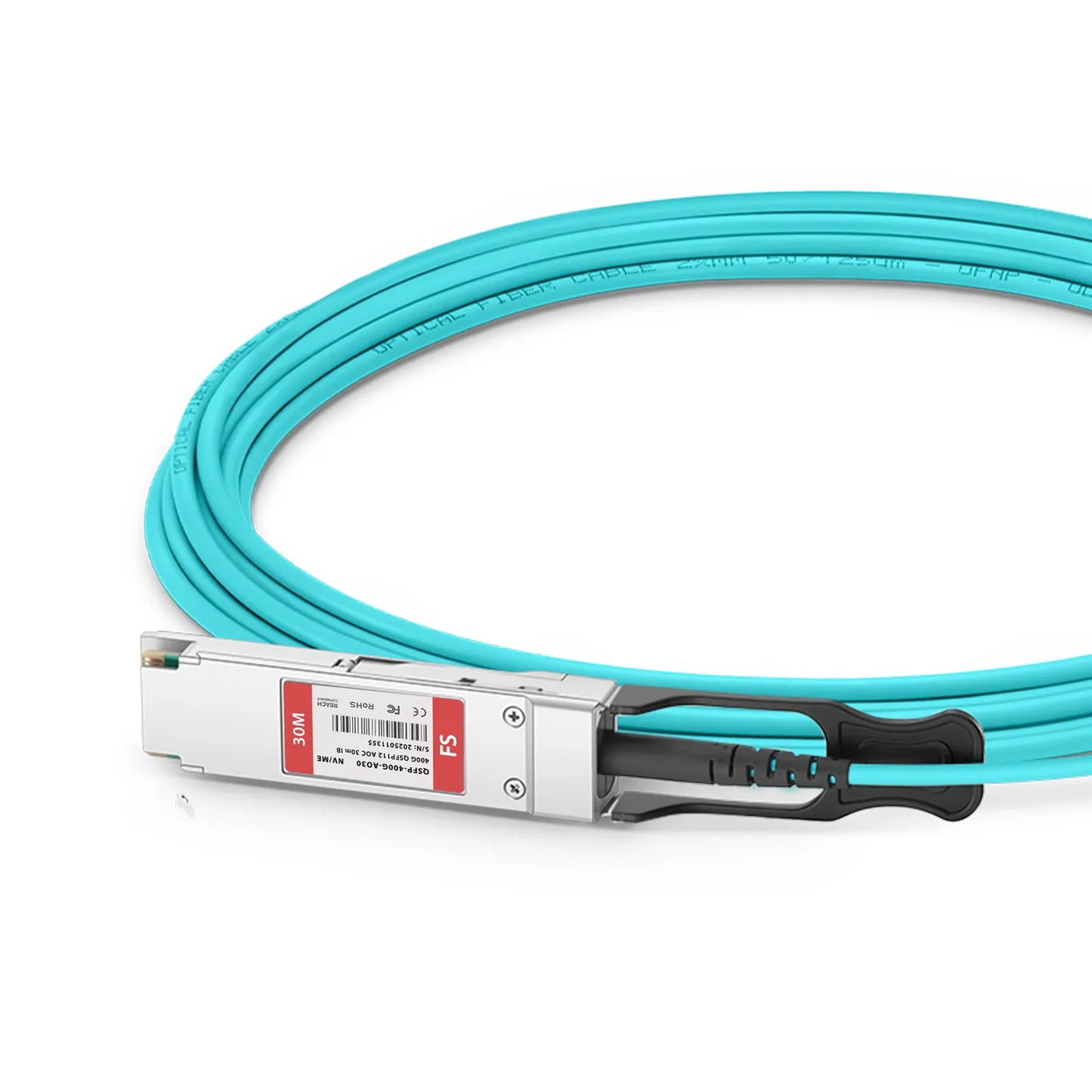 30m (98ft) NVIDIA/Mellanox Compatible 400G QSFP112 4 x 100G PAM4 InfiniBand NDR Active Optical Cable for ConnectX-7 HCA