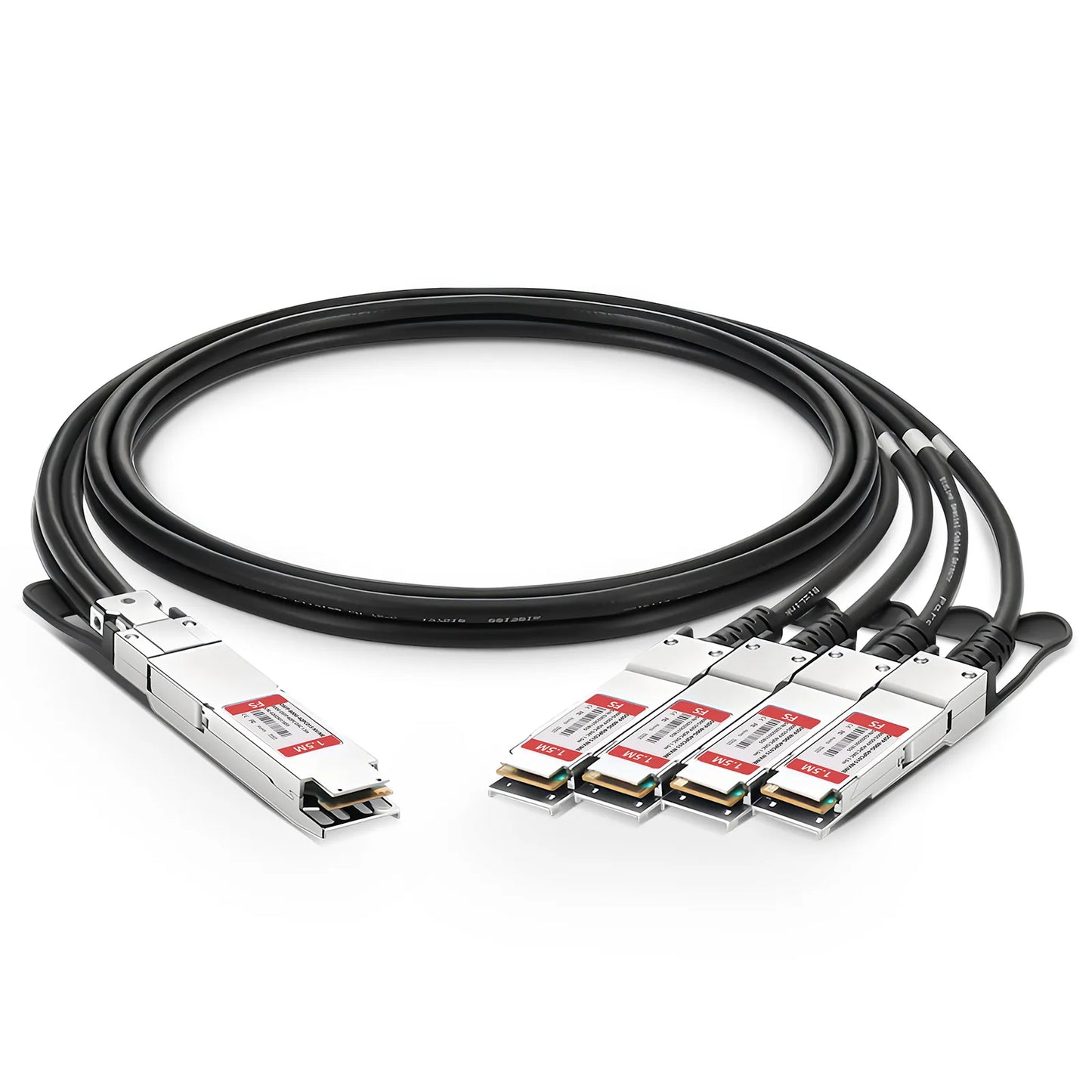 1.5m (5ft) NVIDIA/Mellanox MCP7Y40-N01A Compatible 800G Twin-port OSFP 8 x 100G PAM4 Finned Top to 4 x 200G QSFP112 2 x 100G PAM4 Ethernet Passive Direct Attach Copper Breakout Cable