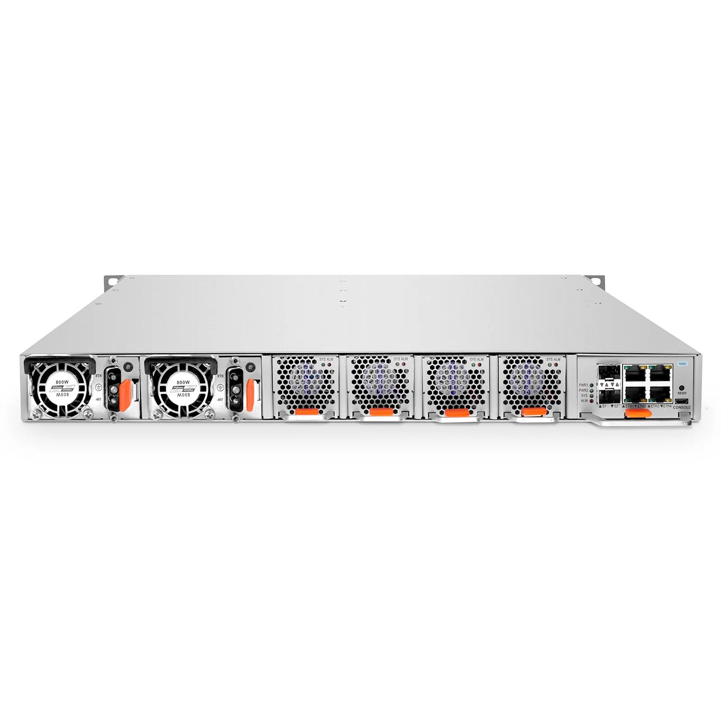 D6000-CH1U, 4 Slots 1U Unloaded Chassis, Support Single-wavelength 100G/400G, Up to 6.4T Capacity, Redundant DC PSUs, Support AmpCon-T/WebGUI Network Management