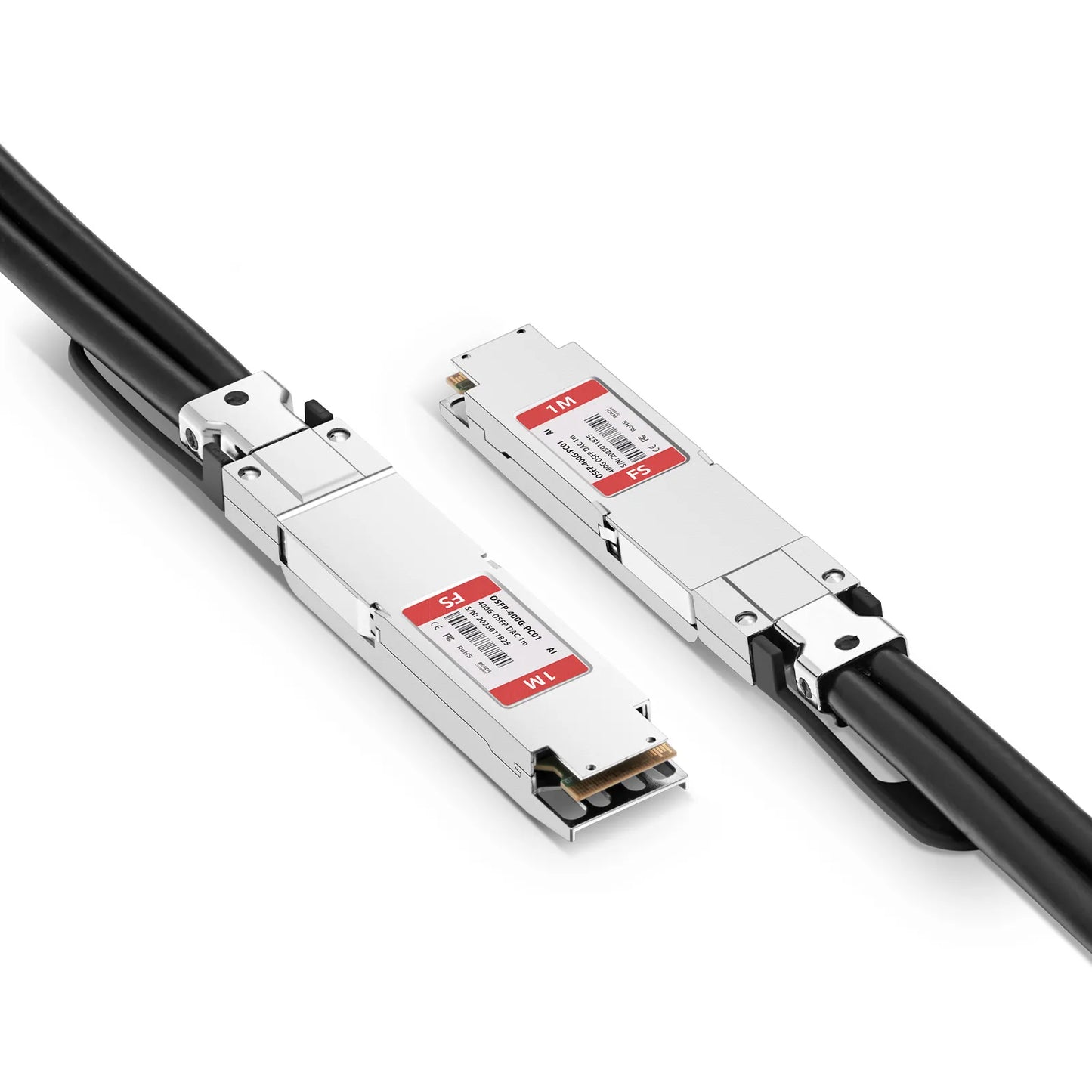 1m (3ft) Arista Networks CAB-O-O-400G-1M Compatible 400G OSFP 8 x 50G PAM4 Finned Top Passive Direct Attach Copper Twinax Cable