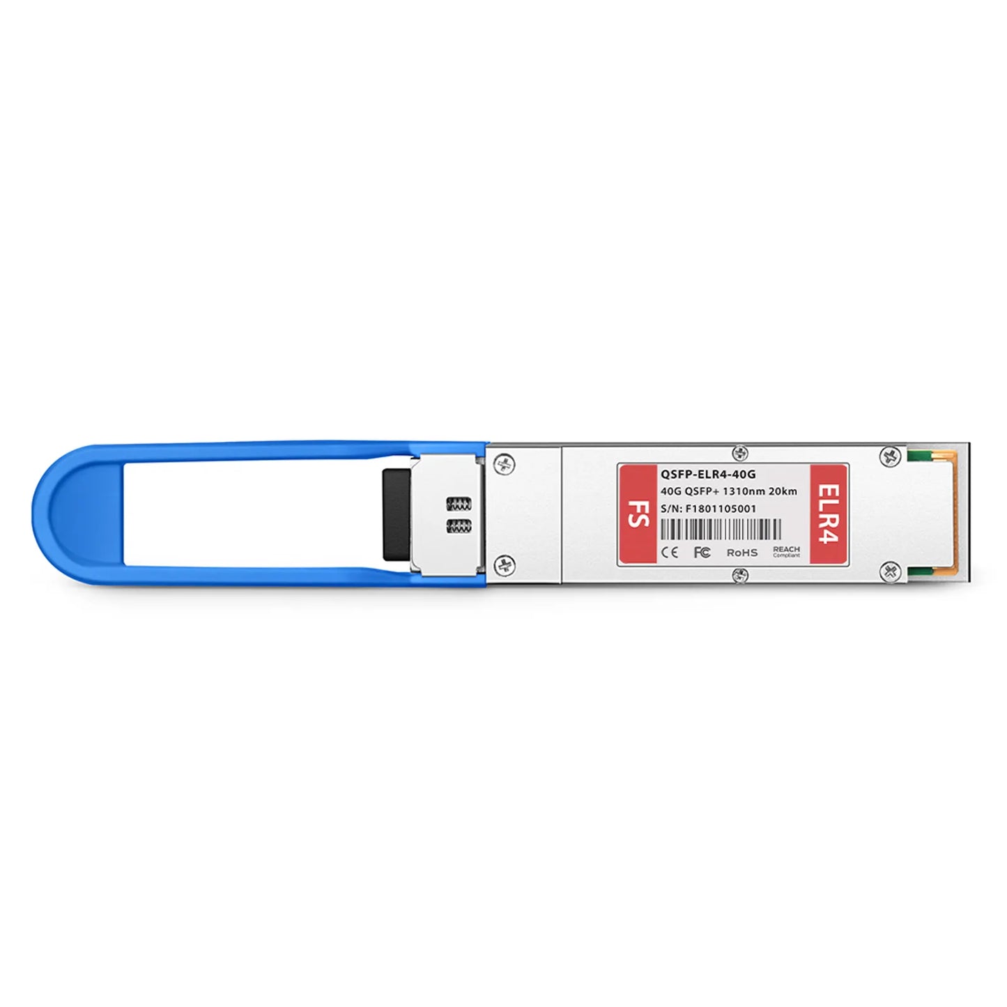 Cisco QSFP-ELR4-40G Compatible 40GBASE-ELR4 QSFP+ 1310nm 20km DOM Duplex LC/UPC SMF Optical Transceiver Module
