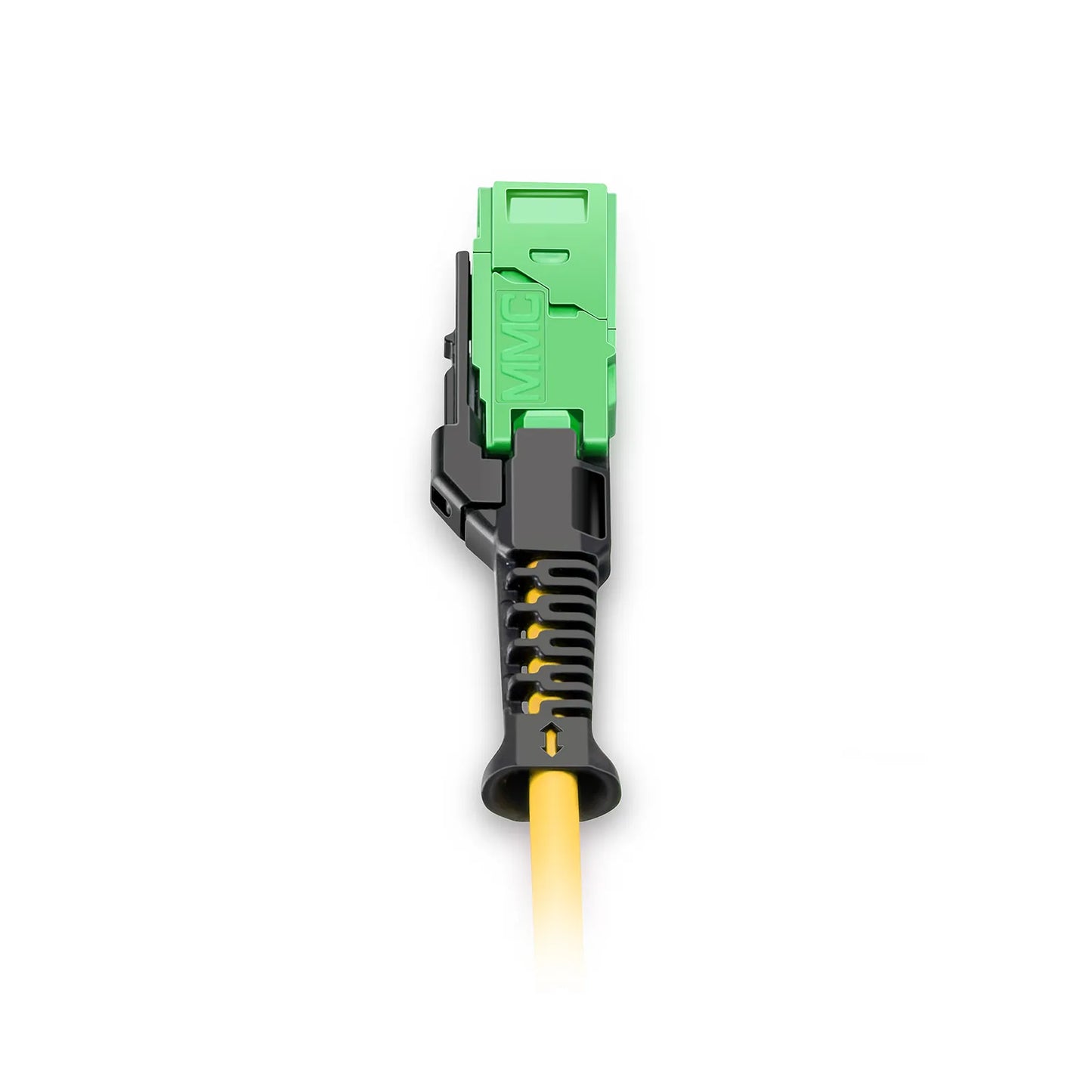 1m (3ft) MMC Harness, MMC-16 APC (Female) to 8 x LC UPC Duplex, 16 Fibers, Single Mode (OS2), Plenum (OFNP), 0.35dB Max, Jumper Polarity, Yellow