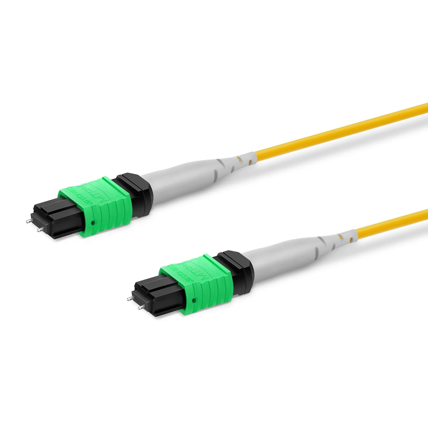 30m (98ft) MTP® Trunk Cable, MTP®-8 APC (Male) to MTP®-8 APC (Male), 32 Fibers, Single Mode (OS2), Plenum (OFNP), 0.35dB Max, Type B, Double Jacket, Yellow