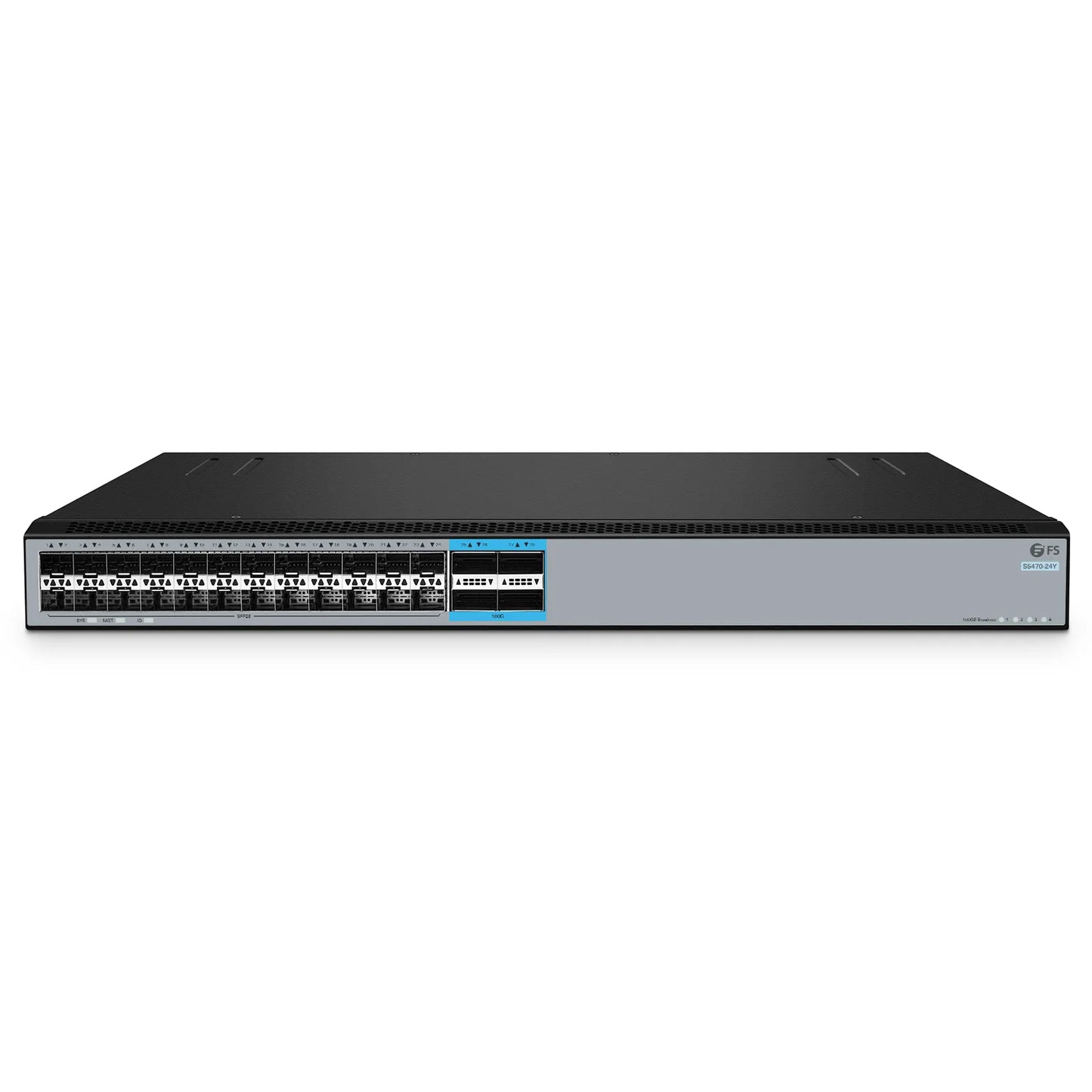 S5470-24Y, 24-Port Ethernet L3 Switch, 24 x 25Gb SFP28, with 4 x 100Gb QSFP28 Uplinks, PicOS®, Support MLAG