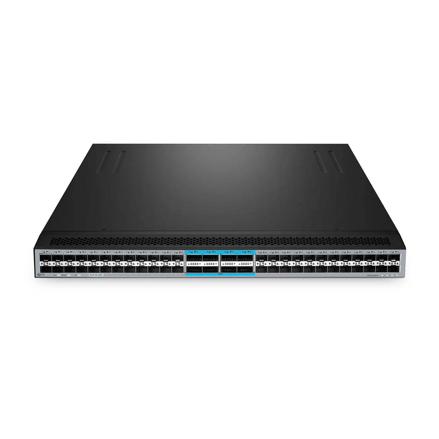 S5470-48Y, 48-Port Ethernet L3 Switch, 48 x 25Gb SFP28, with 8 x 100Gb QSFP28 Uplinks, PicOS®, Support MLAG