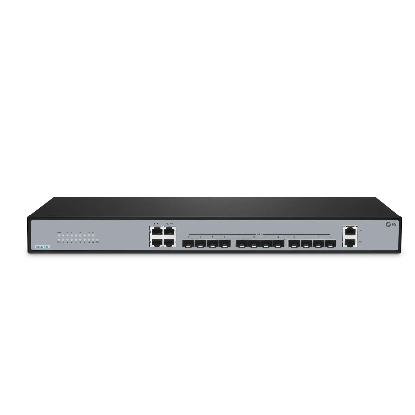S5440-12S, 12-Port Ethernet L3 Managed Switch, 12 x 10Gb SFP+, with 4 x Gigabit RJ45, PicOS®, Support MLAG