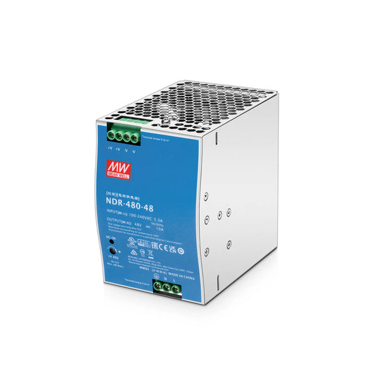 480W 48VDC Slim DIN Rail Economical Industrial Power Supply with PFC Function