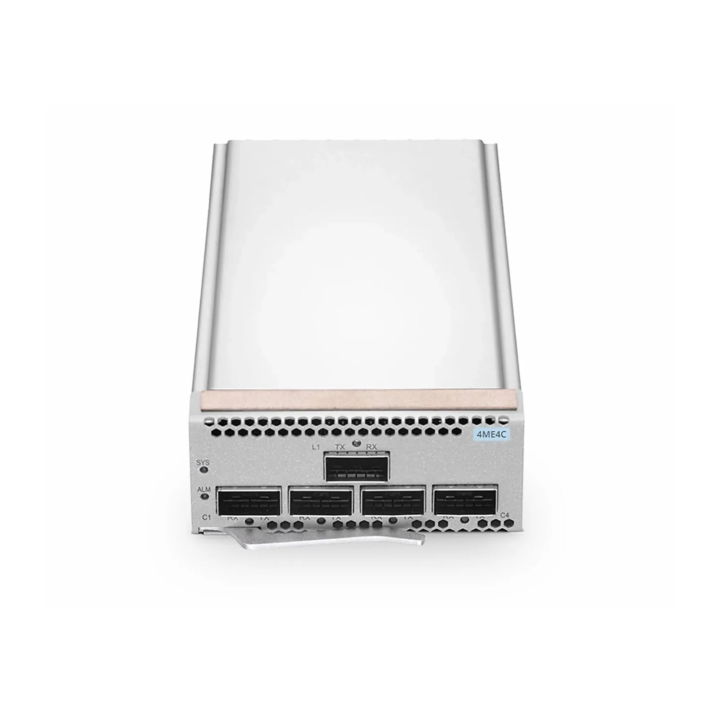 D6000 4ME4C 400G Muxponder, 4 x 100G QSFP28 to 1 x 400G QSFP-DD for D6000-CH1U Managed Chassis