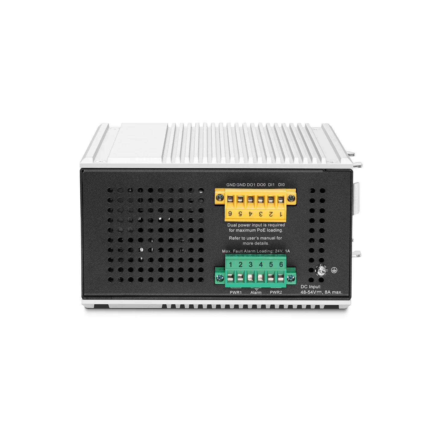 IES5200W-8U2F4SD, 8-Port Gigabit Ethernet L3 Managed Industrial PoE++ Switch, 8 x PoE++ Ports@360W, with 2 x 1/2.5Gb SFP, 4 x 10Gb SFP+, -40 to 75°C Operating Temperature