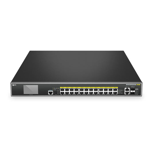 IES5300R-24U2X2SAD, 24-Port Gigabit Ethernet L3 Managed PoE++ Switch, 24 x PoE++ Ports@720W, 2 x 10GBASE-T, with 2 x 10Gb SFP+, 0 to 50°C Operating Temperature