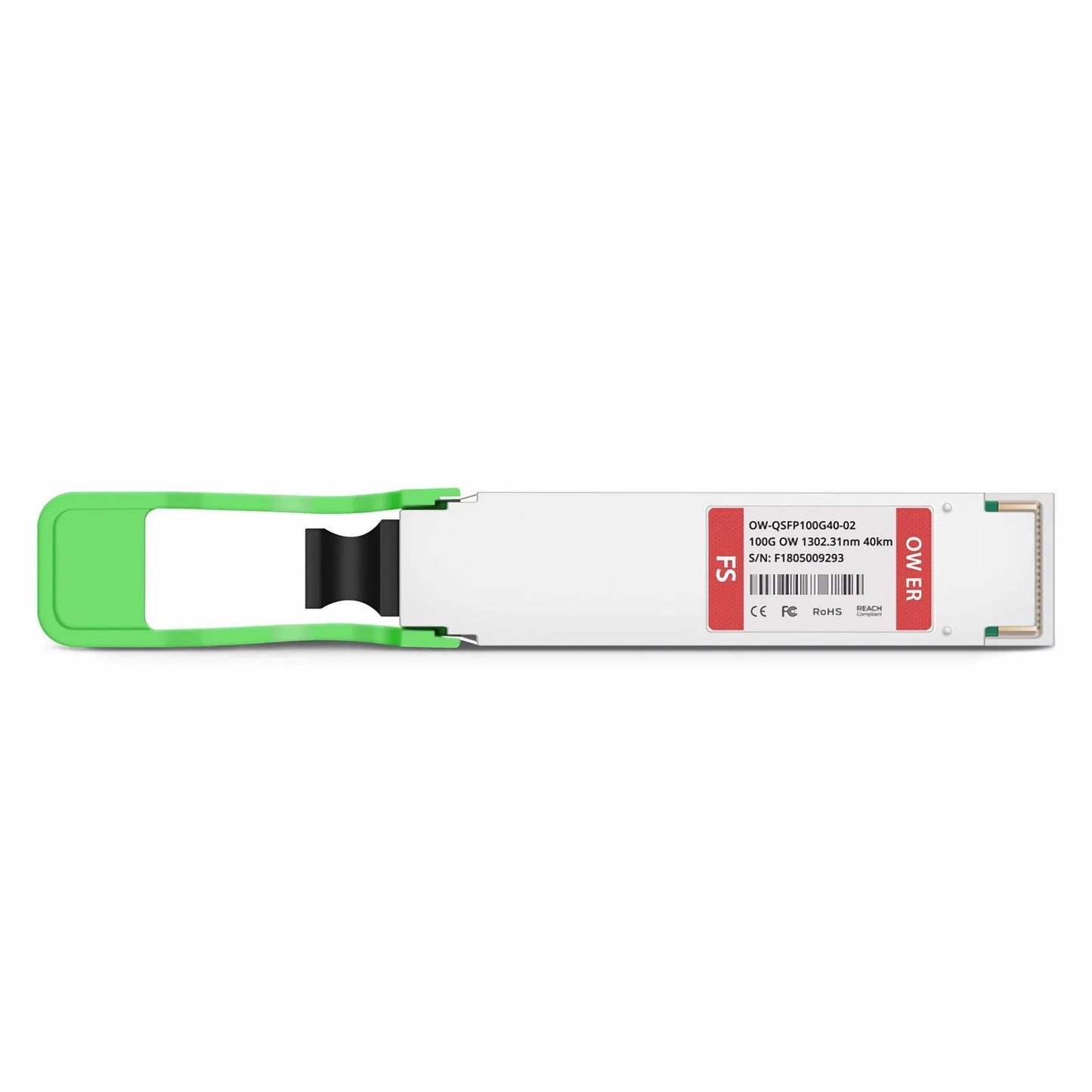 Cisco Compatible QSFP28 100G OWDM 1302.31nm 40km DOM Duplex LC/UPC SMF Optical Transceiver Module for Transmission