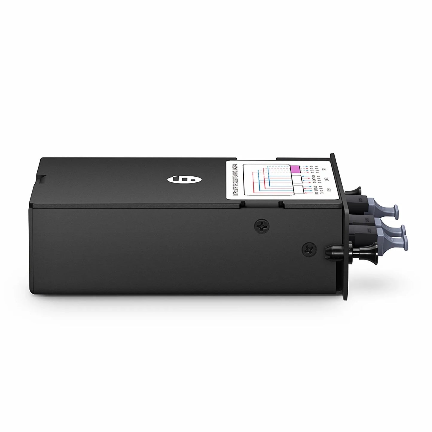 FHD™ MTP® TAP Cassette, OM4 Multimode, 2 x MTP®-12 Male Live Ports, MTP®-12 Male TAP Port, 50/50 Split Ratio (Live/TAP), 40/100G