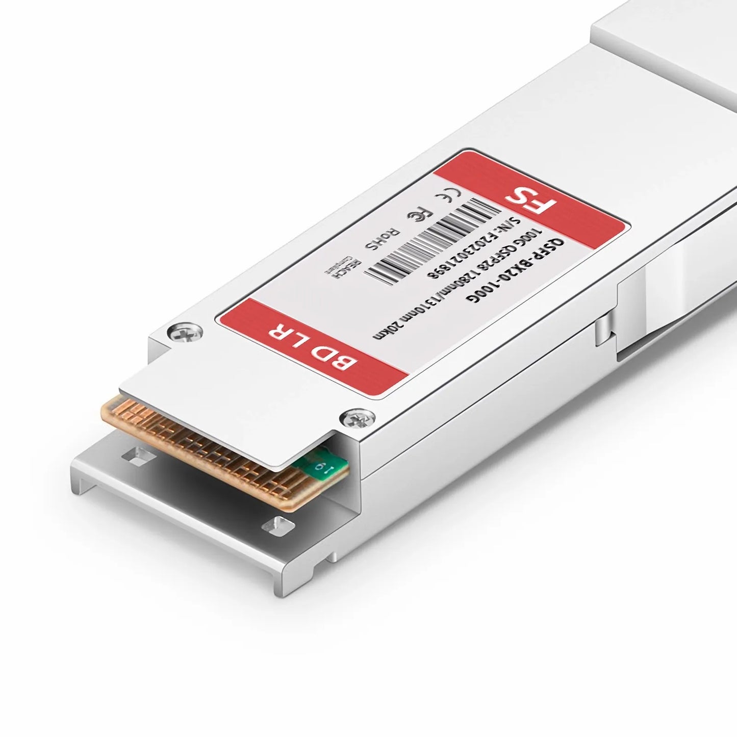 Cisco Compatible 100GBASE-BX20-U QSFP28 BiDi 4 x 25G NRZ 1280nm-TX/1310nm-RX 20km DOM Simplex LC/UPC SMF Optical Transceiver Module