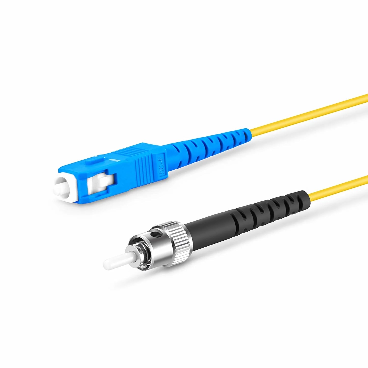 3m (10ft) Fiber Patch Cable, 1 Fiber, SC UPC Simplex to ST UPC Simplex, Single Mode (OS2), Riser (OFNR), 1.6mm, Tight-Buffered, Yellow