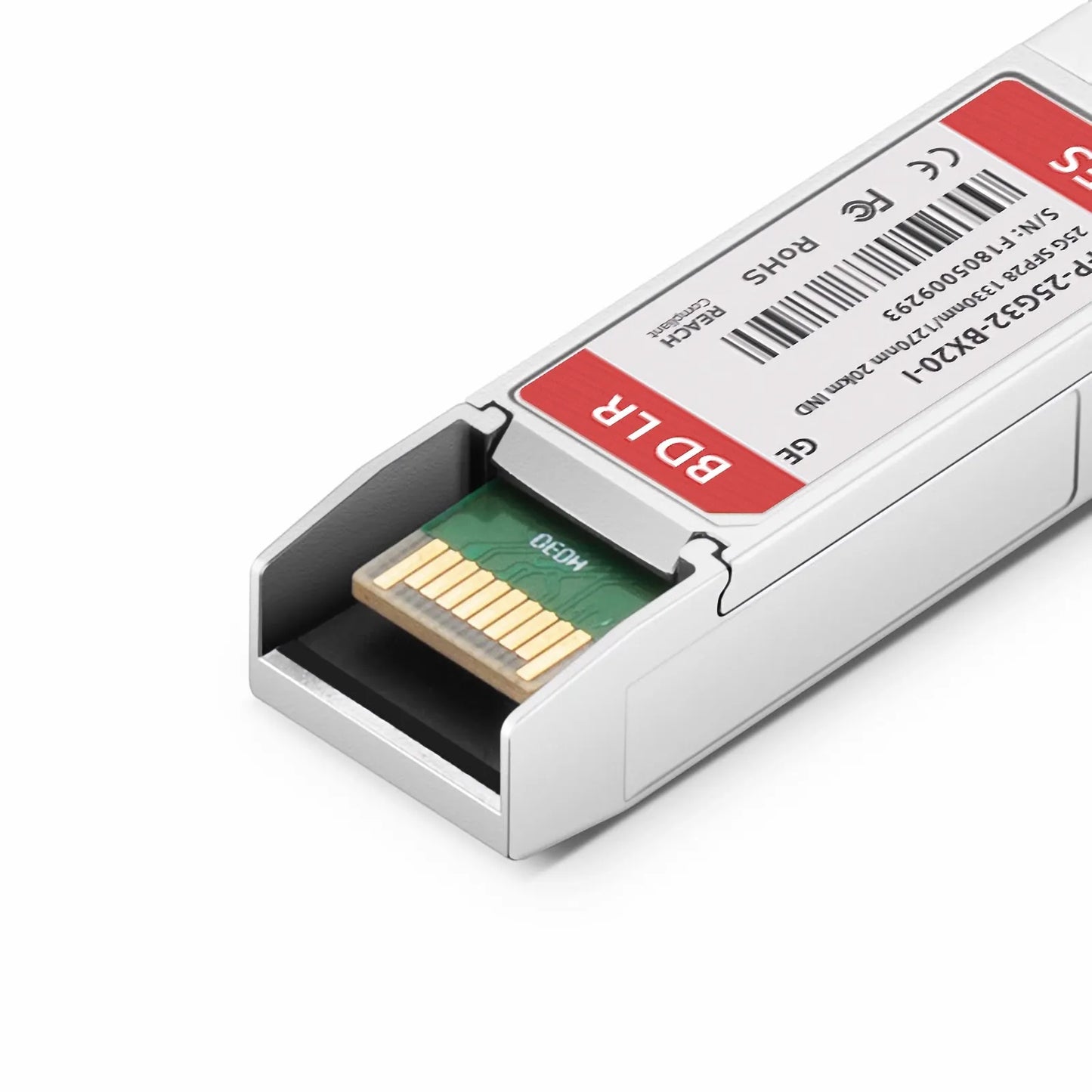 Generic Compatible 25GBASE-D SFP28 BiDi 1330nm-TX/1270nm-RX 20km DOM Simplex LC/UPC SMF Optical Transceiver Module (Industrial)