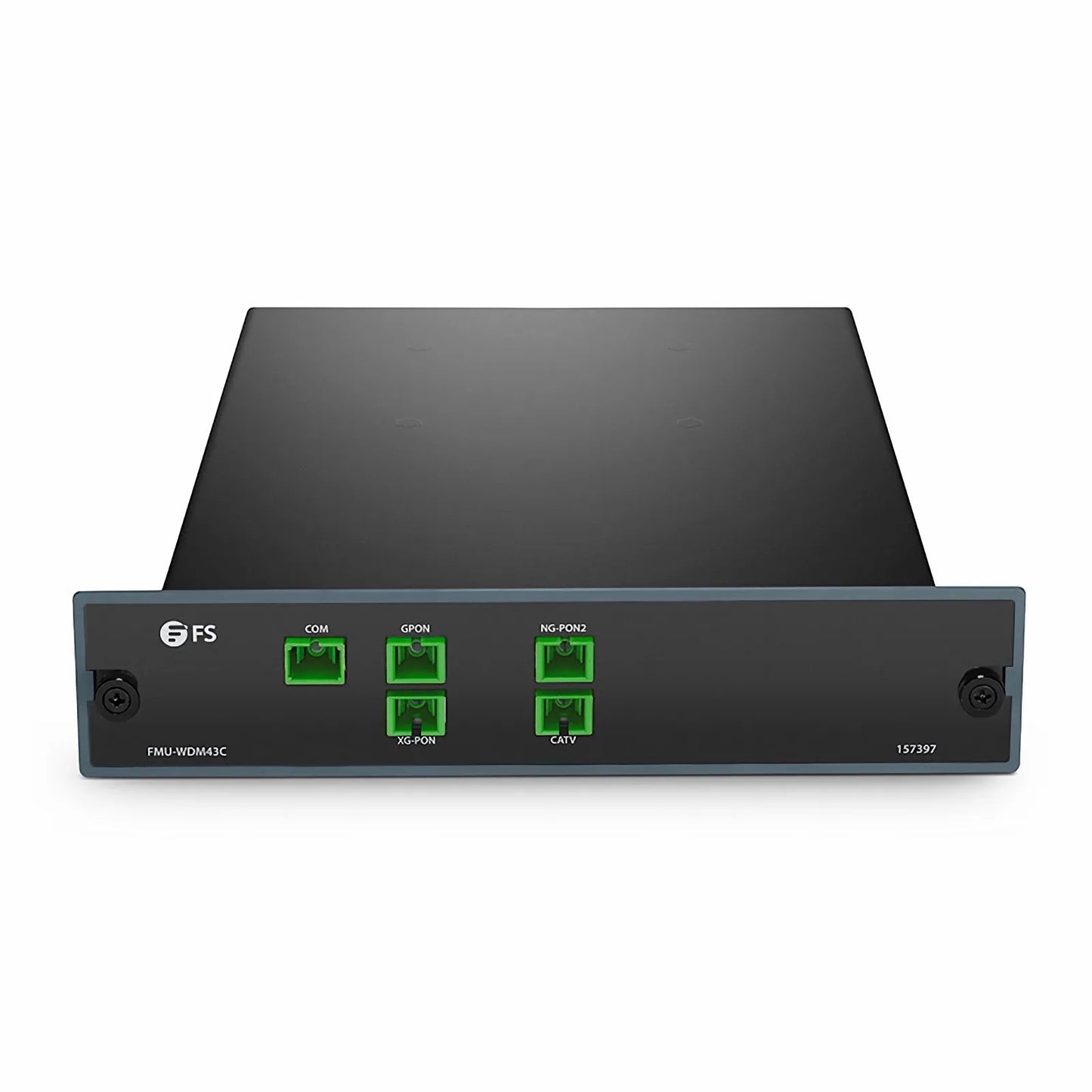 FMU-WDM43C, PON Coexistence Element (CEx) WDM for GPON/XG(S)-PON/NG-PON2/CATV, SC/APC, FMU Plug-in Module
