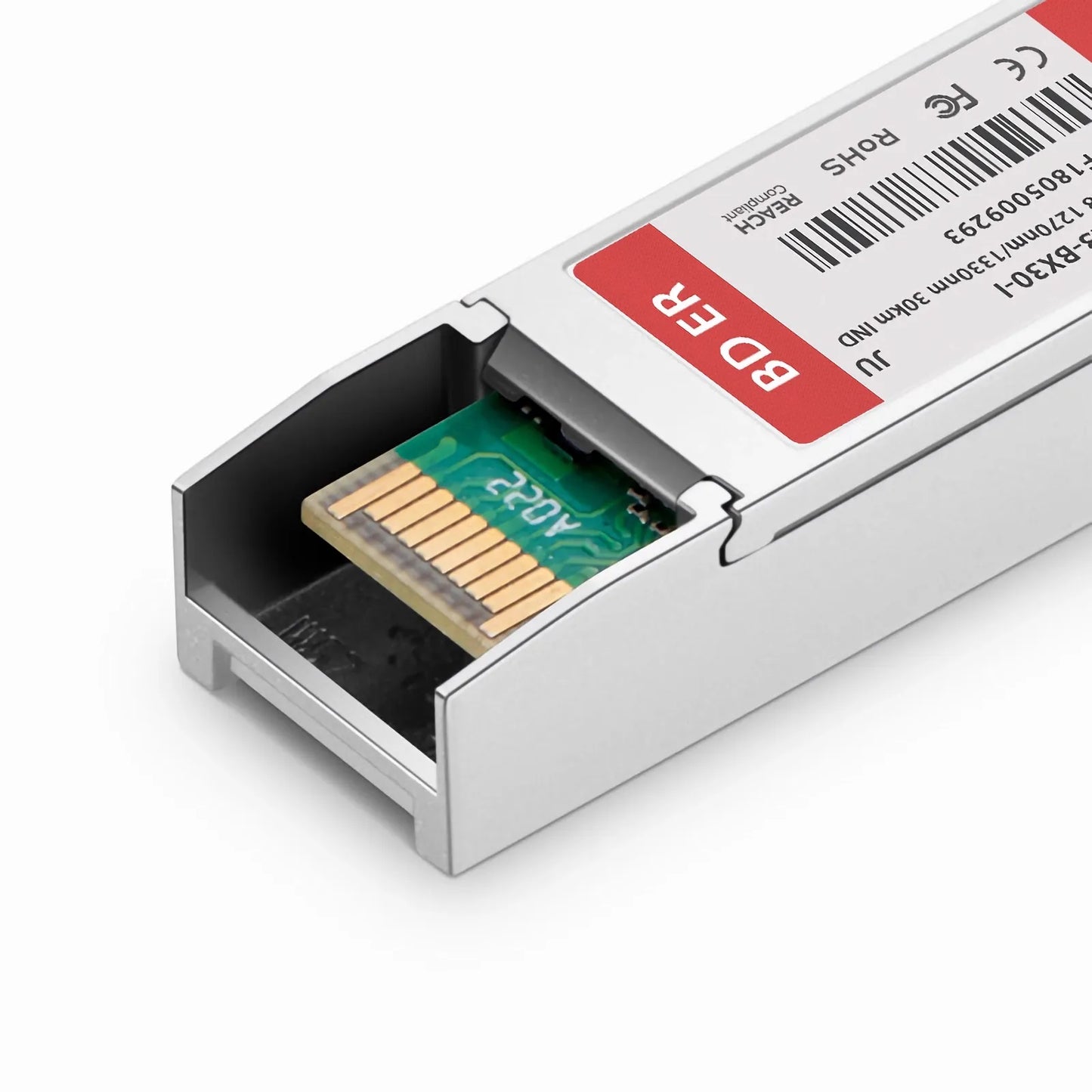 Juniper Networks Compatible 25GBASE-U SFP28 BiDi 1270nm-TX/1310nm-RX 30km DOM Simplex LC/UPC SMF Optical Transceiver Module (Industrial)