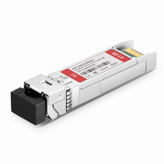 Cisco Compatible 25GBASE-U SFP28 BiDi 1270nm-TX/1330nm-RX 20km DOM Simplex LC/UPC SMF Optical Transceiver Module (Industrial)