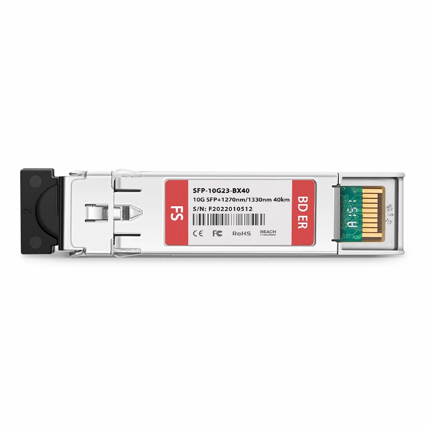 Cisco Compatible 10GBASE-BX40-U BiDi SFP+ 1270nm-TX/1330nm-RX 40km DOM Simplex LC/UPC SMF Optical Transceiver Module