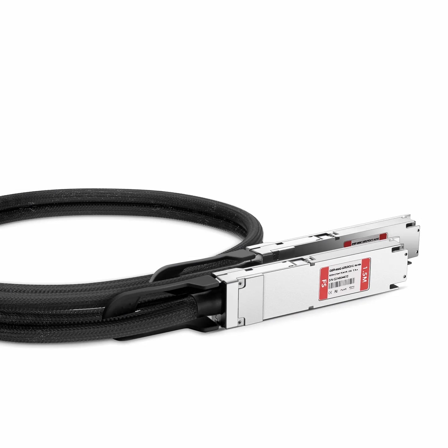 1.5m (5ft) NVIDIA/Mellanox MCP7Y00-N01A Compatible 800G OSFP 8 x 100G PAM4 Finned Top to 2 x 400G OSFP 4 x 100G PAM4 Flat Top Ethernet Passive Direct Attach Copper Breakout Cable