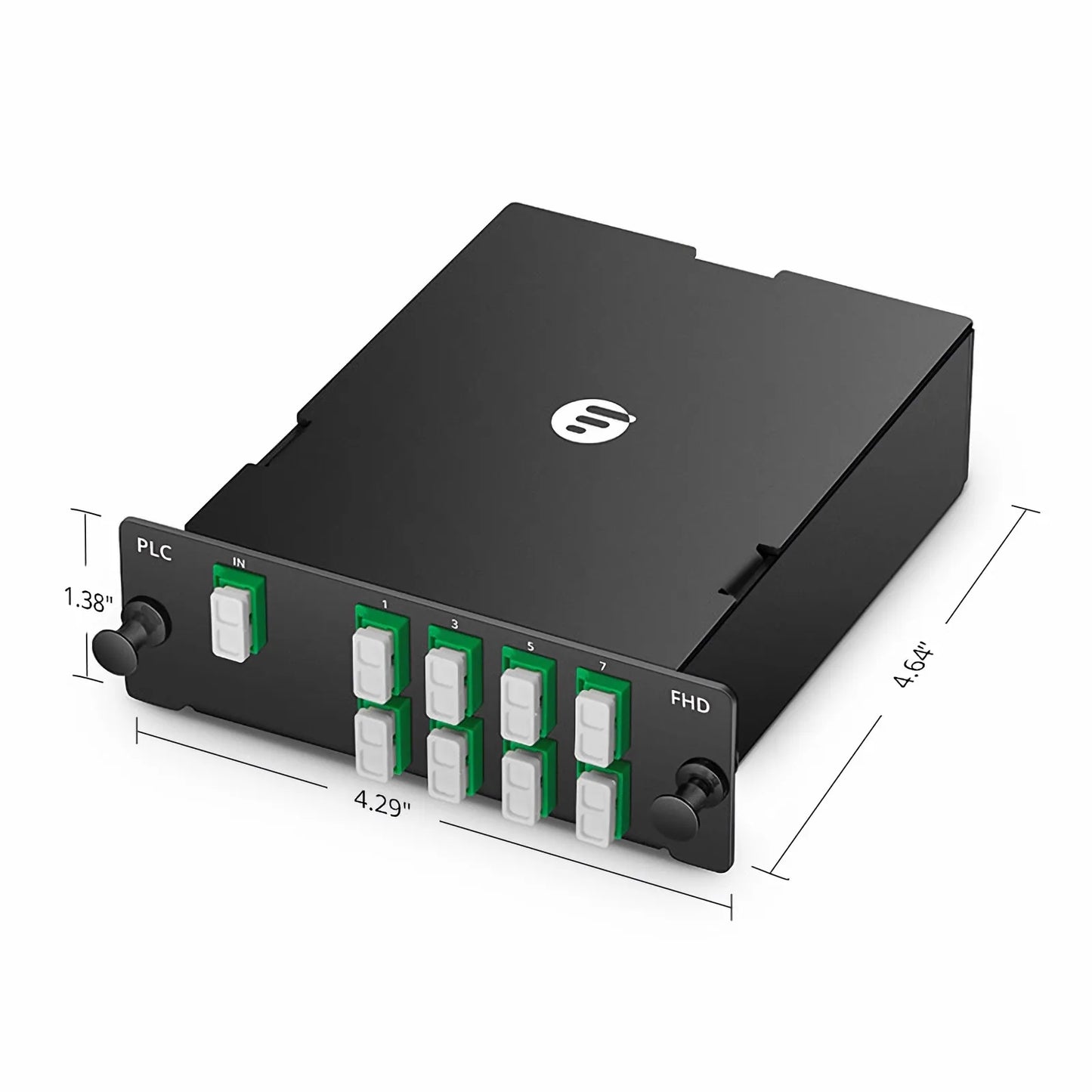 1 x 16 PLC Fiber Splitter, Standard FHD™ Cassette LC/APC, Singlemode, for Optical LAN