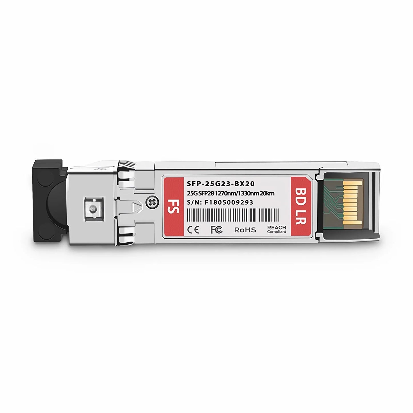 Cisco SFP-25GBX-U-20 Compatible 25GBASE-U SFP28 BiDi 1270nm-TX/1330nm-RX 20km DOM Simplex LC/UPC SMF Optical Transceiver Module